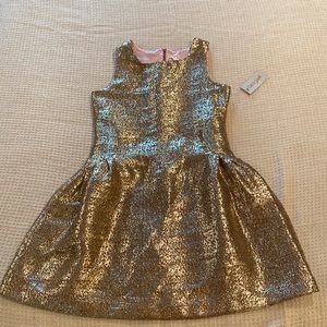 A Cat And Jack glitzy gold dress girl size 14/16